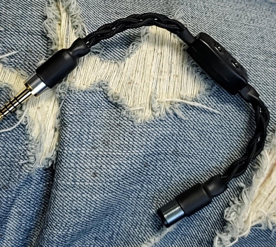 PWAudio 1960s 4wired 4.4mm Female to 4.4mm Male Impedance Adapter with Controller