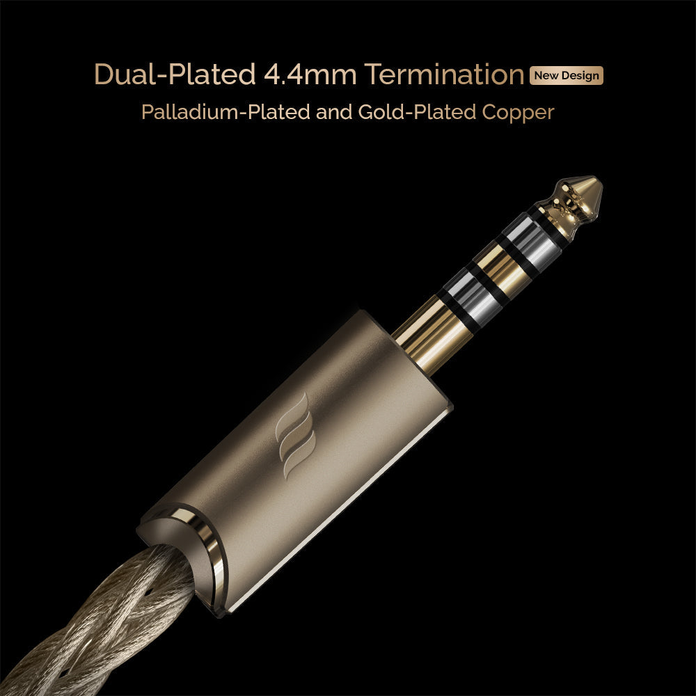 Effect Audio Centurion II - Gold Silver Flagship IEM Upgrade Cable -MusicTeck