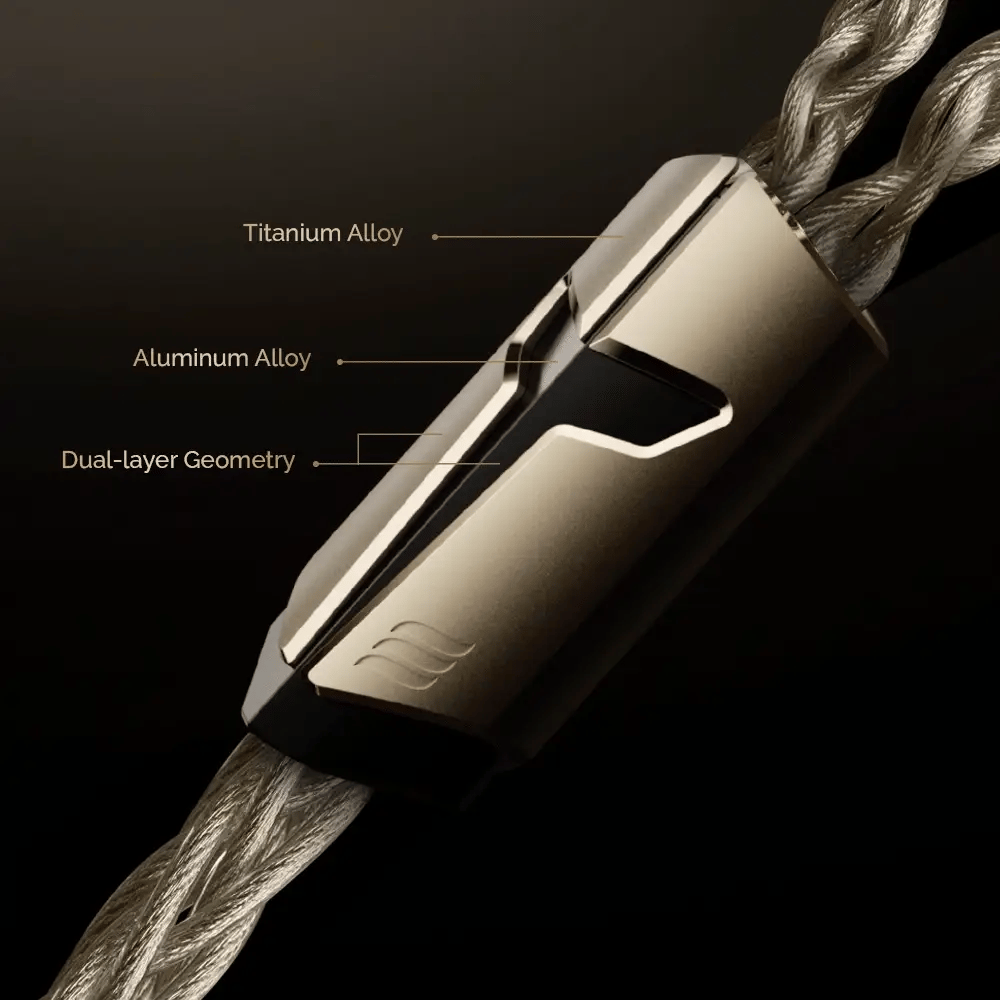 Effect Audio Centurion II - Gold Silver Flagship IEM Upgrade Cable -MusicTeck