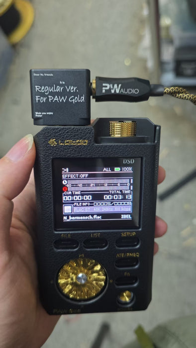 PWAudio Lotoo PAW Gold to 4.4mm Balanced Female Adapter with Ground-Resonance