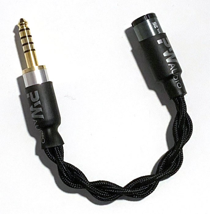 PWAudio 1960s 4wired 2.5mm Pentaconn Female to 4.4mm Male Pigtail Adapter
