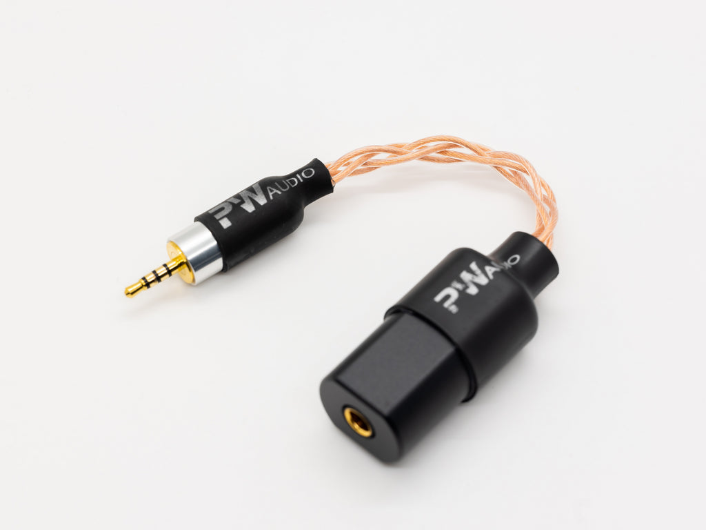 PWAudio 4.4mm Balanced Female to 2.5mm Balanced Male with OCC wire