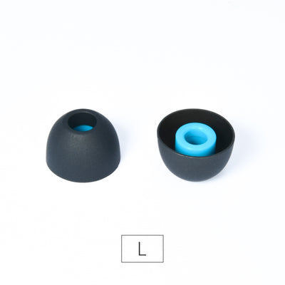 UM Blue Heart Silicone Eartips (one pair) - MusicTeck
