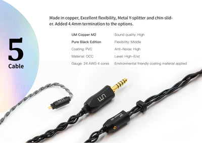 Unique Melody X PWAudio Copper M2 cable