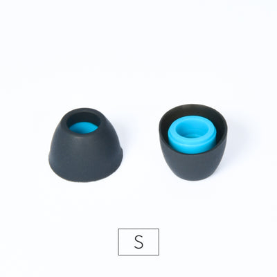 UM Blue Heart Silicone Eartips (one pair) - MusicTeck